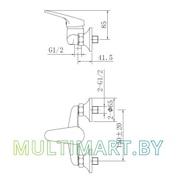 Смеситель AV Engineering AVFCB5-A151-203 картинка 2